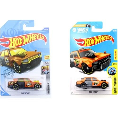 2017 Hot Wheels TIME ATTAXI Mini Alloy Coupe 1/64 Metal Diecast Model Car Kids Toys Gift