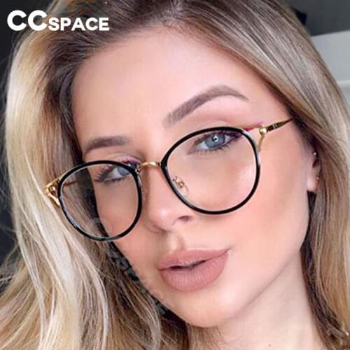 47321 Plastic Titanium Glasses Frames Cat Eye Round Ultralight Men Women Optical Fashion Computer Glasses