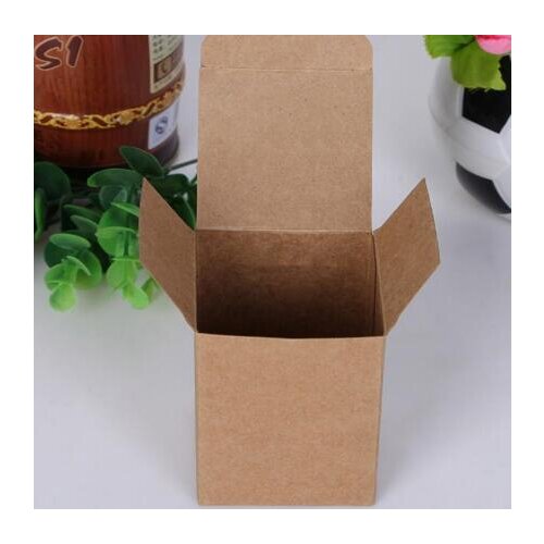 50pcs Kraft Paper cardboard Box for Jewelry gift Candy packaging carton Box gift soap Package white упаковка Packing paper Box