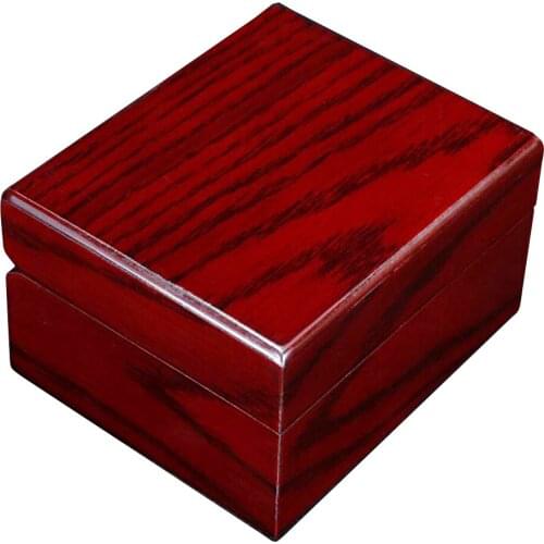 Single Slot Wood Watch Holder Box Wristwatch Storage Organizer Red 6pcs