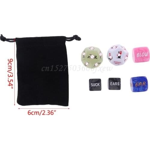 6pcs/set Sex Funny Love Dice Game Toy Erotic Sexy Posture Adult Couple Lovers Bachelor Party Gifts