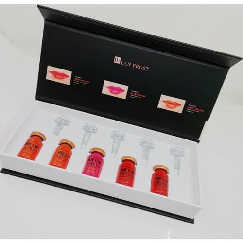 8ml BB Lip Cream Glow Ampoule Serum Starter Kit Korean Makeup Lip Tint Semi Pernanment Pigment for Lip Coloring and Moisturing