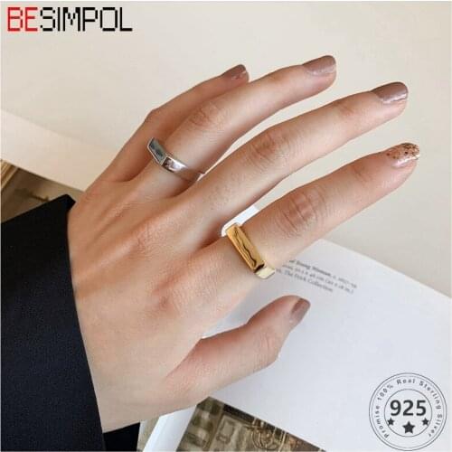 Besimpol Women's Gold Rings
