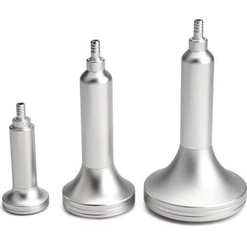 Free Shipping 3pcs Metal Vacuum Cups Scrub Heads Parts Replacement For Vacuum Slimming Machine