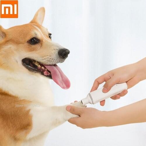 For Xioami Pawbby Pet Electric Nail Polisher usb charging cat dog Scissors Nail Care Low Noise Safety Cutter