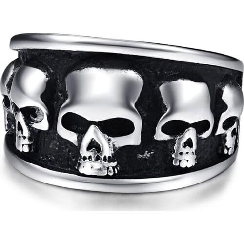 Punk Cool Finger Ring Stainless Steel Roman Soldier Malone Ring Fashion Jewelry Vintage Knight Rings Ancient