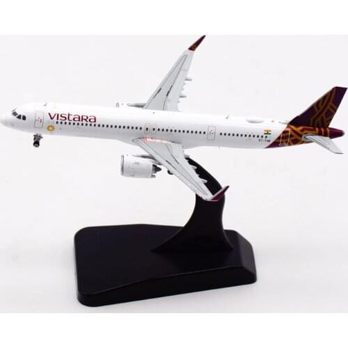 Diecast Alloy 1:400 Scale Metal Aircraft A321 NEO VT-TVB VISTARA Air Airplane Models with Landing Gears Display Show toys