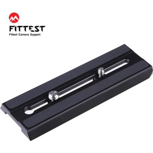 FITTEST QR Plate/ Sliding Rail for Manfrotto MH055M8-Q5 MVH400AH 504HD MVH502AH MVH500A 90 120 140 250 300mm Stander Plates