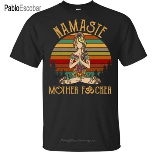 Om Namaste Yoga T-Shirt Namaste Awesome Gifts Birthday Gifts For Yogi S-3Xl Custom Screen Printed Tee Shirt