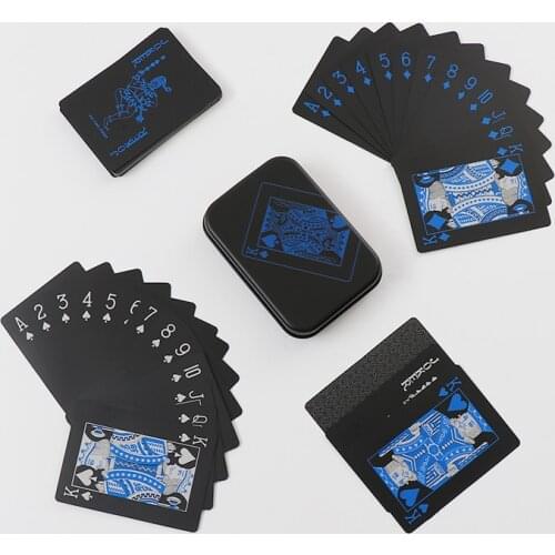 Plastic Playing Cards For Magic Tricks Poker Cards Iskambil Destesi Karty Do Gry PVC Waterproof 54pcs Deck Poker Card Box-packed