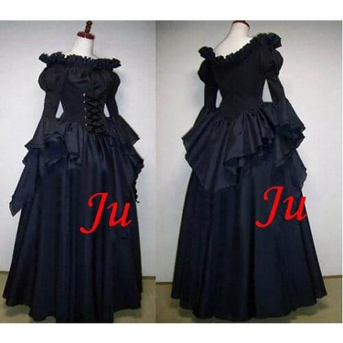 Medieval Gown Gothic Lolita Punk Fashion Dress Outfit Cosplay Costume Tailor-made[CK677]