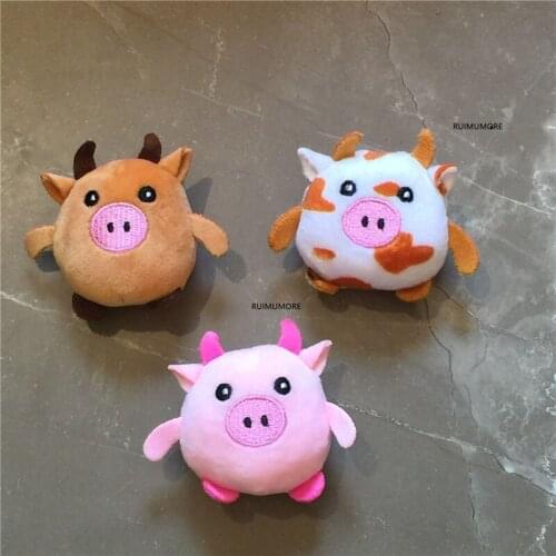 6 Cm Plush Toys Cute Mini Calf Dolls Small Accessories DIY Handicraft Materials Leftovers Support Wholesale