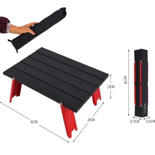 Mini Folding Table Outdoor BBQ Camping Trip Foldable Computer Desk Aluminum Alloy Durable Foldable Outdoor Lawn Travel Table