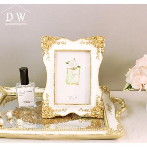 Display Desk Luxury Photo Frame Table Ornament Art Bed Photo Frames Picture Decor Porta Retratos Para Foto Picture Frames BW50XK