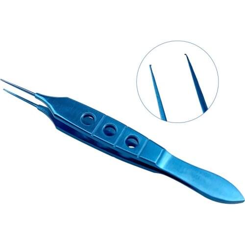 Titanium Straight toothed forceps teeth ophthalmic tweezers with teeth eye instrument
