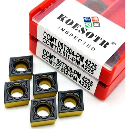 Carbide Inserts CCMT09T304 CCMT09T308 PM 4225 Metal Turning Tool Lathe tool Face Milling Cutter CCMT 09T304 Turning Inserts