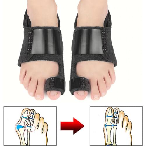 1Pair Toe Separator Foot Care Pedicure Tool Orthopedic Bunion Corrector Orthotics Hallux Valgus Splint Bone Thumb Straightener