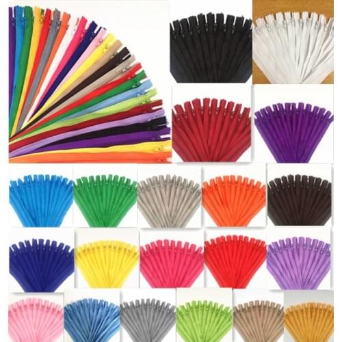 10pcs 15cm (6 Inch) Nylon Coil Zippers Tailor Sewer Craft Crafters & FGDQRS (20 colors)