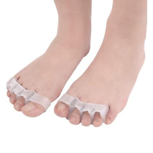 120Pairs/Lot Hallux Valgus Orthopedist SEBS Toe Separator Four-Hole Toe Spliters Foot Damping Pressure Relief Manicure HA2193