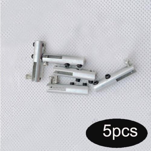 5pcs M2/2mm Servo Horn Linkage Push Rod Head Aluminum Alloy Chuck End Clevis Clip Clamp Connector for RC Boat Model 1.5-2mm Tie