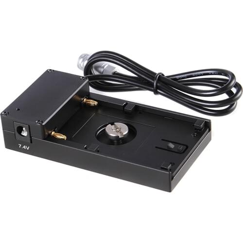 12V Mount Plate Adapter for Sony NP-F970 F960 F770 F750 F570 F550 Battery to Blackmagic Camera BMD BMCC 4K BMPCC Camcorder