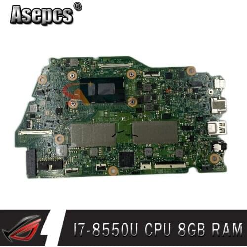 Akemy For DELL Inspiron 13 7373 7370 Laptop Motherboard I7-8550U CPU 8GB RAM CN-0C2G64 0C2G64 C2G64 RR26G 100% Tested