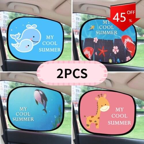 Creative Design Car Sun Shades Car Window Shades for Rear and Side Window Car Heat Shield Protect Baby Window Shade Wholesale