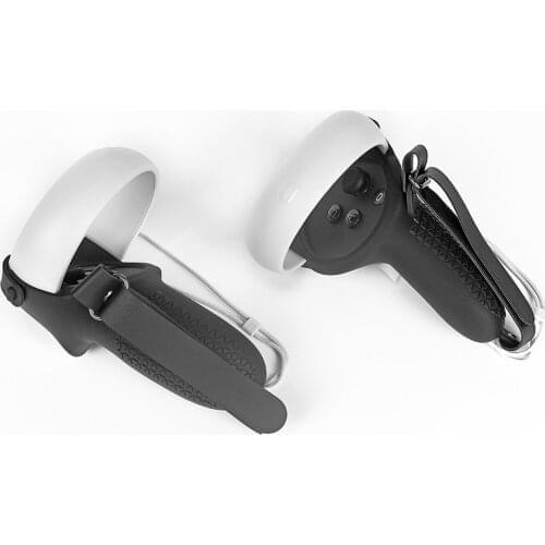 Grip Cover For Oculus Quest 2 Accessories Touch Controller Grip Anti-Throw Handle Sleeve With Adjustable Hand Strap
