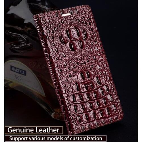 Genuine leather Phone Case For Oneplus 7 7T 6 6T Pro 5 5T 3 3T Case For oneplus 7TPRO 7PRO Cowhide Crocodile Head Cover