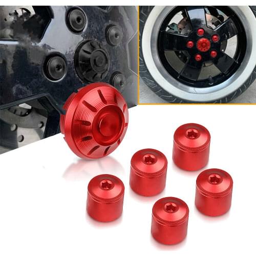 For Piaggio Vespa GTS Sprint Primavera LXV LX 125 150 200 250 300 Decorative Hubcap Side Screw Cap Wheel Hub Cover GTS250 GTS300