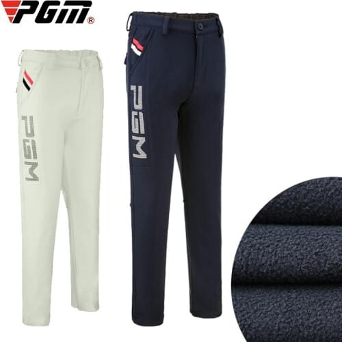 Children Autumn Pants Boy Thick Sportswear Full Long Pants Winter Plus Velvet Super Warm Waterproof Pour Hommes Golf Clothes