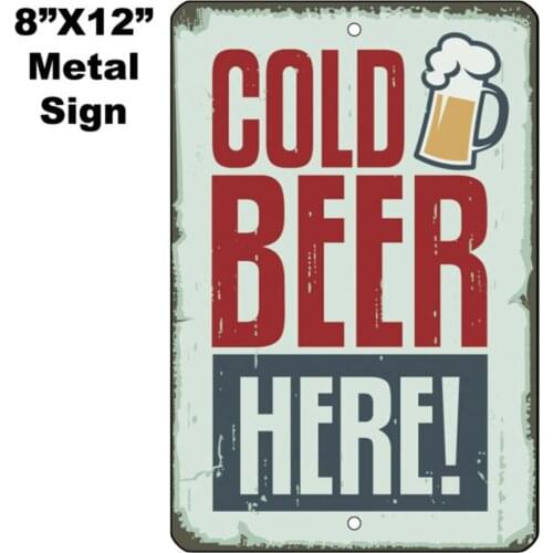8"x12" METAL SIGN - Beer #20 Vintage Looking Craft Game Room Bar Man Cave Gift
