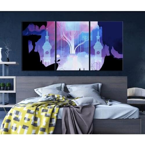 Gris Video Game Poster Painting Canvas Wall Art Paintings for Living Room Wall Decor