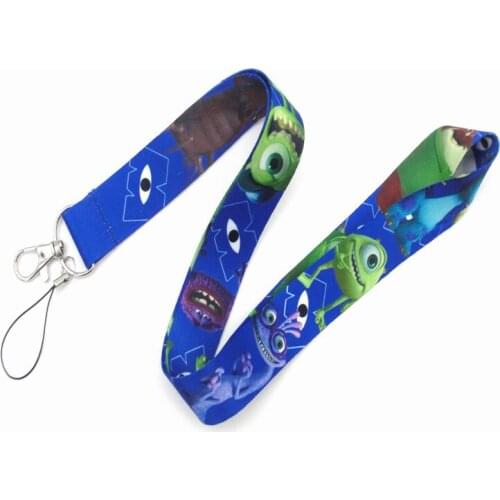 New fashion trend cartoon cartoon key chain neck with hanging rope mobile phone with ID card fitness USB badge clip work certifi