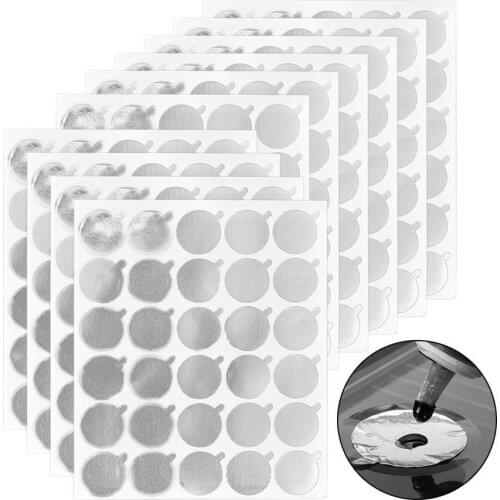 300Pcs Disposable Eyelash Glue Holder Pallet Paper Eyelash Extension Glue Holder Pad Sticker Jade Stone Grafted Lash Makeup Tool