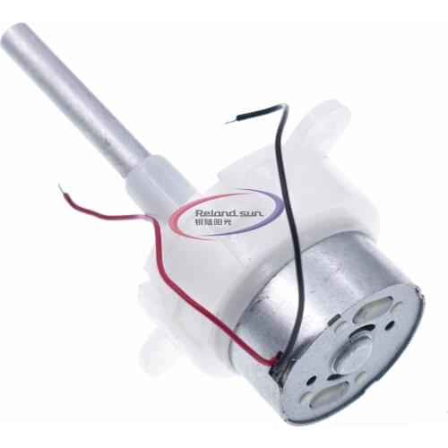DC 6V 12V 8-16RPM Long Shaft Turbine Worm Gear Motor Slow Reduction Gear Box AS