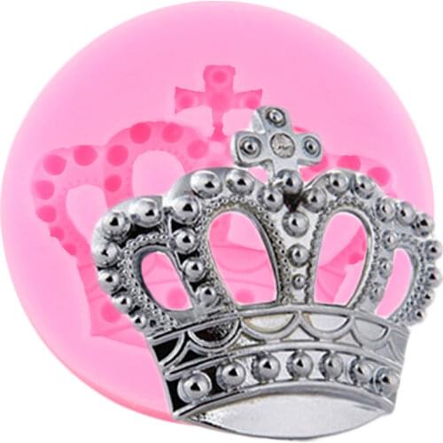 3D Crown Silicone Molds DY Wedding Fondant Cake Decorating Tools Cupcake Topper Candy Resin Clay Chocolate Gumpaste Moulds