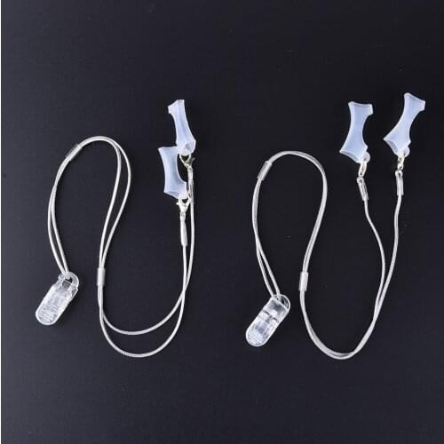 1 Pair (Clip+Rope) Silicone Sleeves Cover Protector For BTE Hearing Aids Clip Clamps Protective Holder High Quality