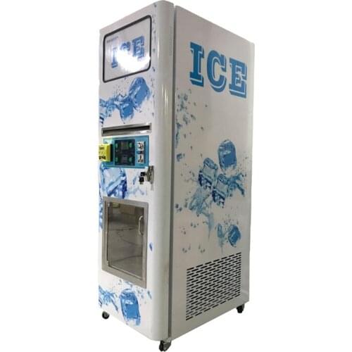 Outdoor Ice Vending Machine With Auto Bagging Ice Maker Cube Custom Condom Vending Machine Touch Screen Kiosk