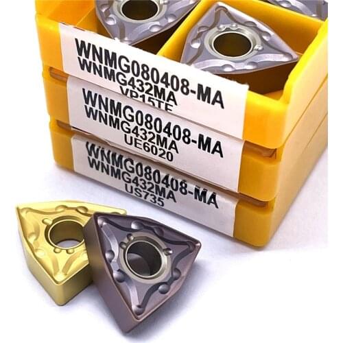 Carbide insert WNMG080408 MA VP15TF / UE6020 / US735 metal turning tool tungsten carbide WNMG 080404 indexable cutting tools|Tur