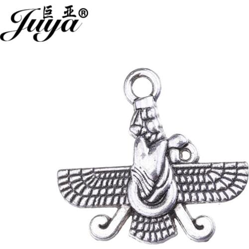 JUYA Jewelry Findings for DIY Fashion Bracelet 15.5x16.5mm 25pcs/lot Zinc Alloy Metal Antique Charms Pendants AO0607