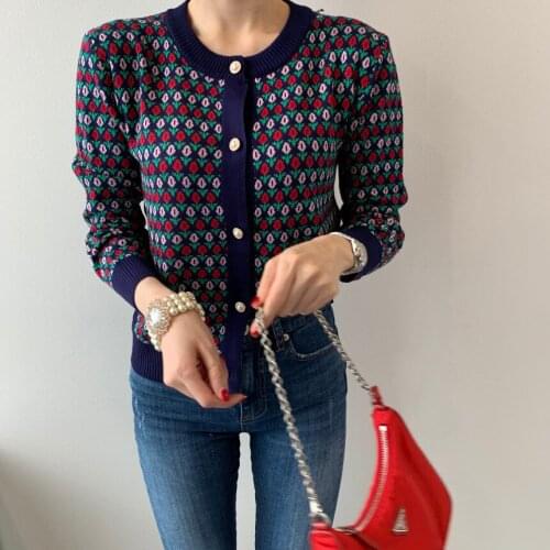 ZAWFL Cardigan Top Women Long Sleeve Single Button Decorated Slim Patchwork Womens Sweater Spring Autumn Fashion 2021