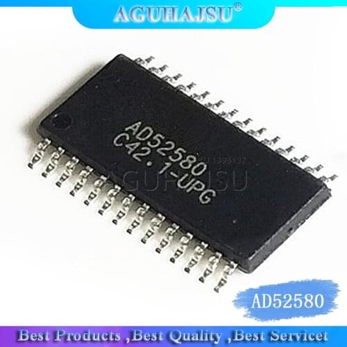 1pcs AD52580 AD52580-QG28NAT SMD Stereo Class D Audio Amplifier TSSOP-28