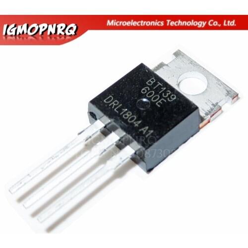 10pcs BT139-600E BT139 BT139-600 600V 18A Triacs RAIL TRIAC TO-220 new original