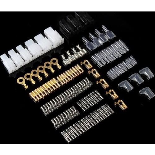 144Pcs Assorted Motorcycle Bullet Ring Connectors Male Female Wire Connector Automotive Harness Auto Terminal Repair Tool Kit
