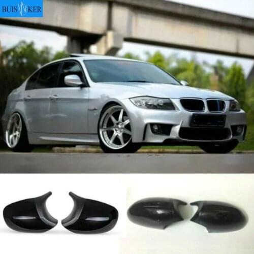 2PCS Carbon Fiber/ABS Mirror Cover E90 Car Rearview Mirror Cap Cover Direct Replace For BMW E90 E91 08-11 E92 E93 10-13 LCI