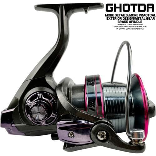 4.0:1 Fishing Reel 20-30kg 12+1BB Spinning Reel 9000/10000/12000 Fishing Coil for Carp Fishing
