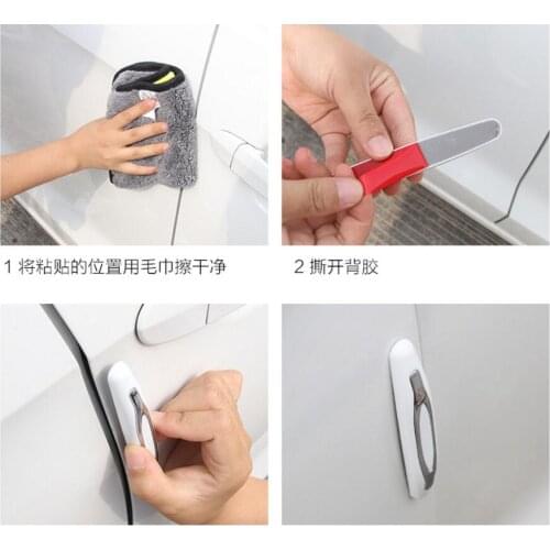 4Pcs Car Styling Car Door Protection Strip For chery tiggo 3 5 2016 A3 QQ A5 A1 Amulet A13 E5 FOR great wall/lifan/ byd