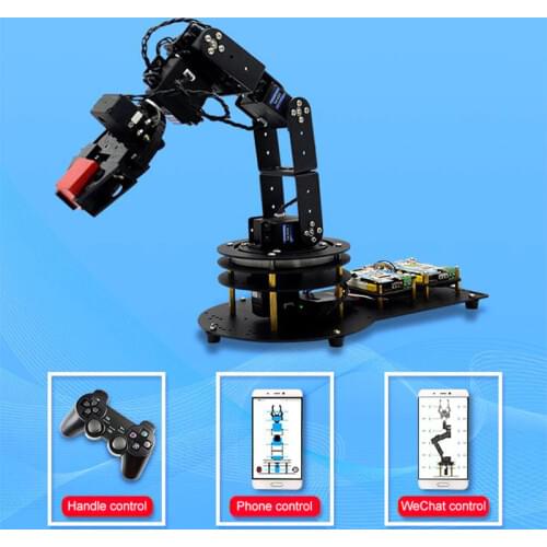6 DOF Mechanical Arm DIY Kit Robotic Arm Manipulator for Arduino Learning Unassembled Basic Remote Control