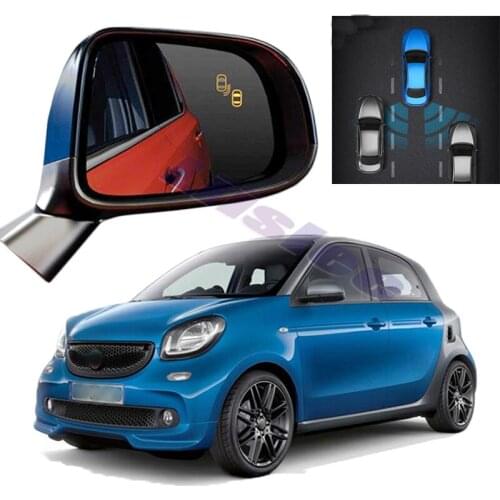 Car BSM BSD BSA Radar Warning Safety Driving Alert Mirror Detection Sensor For Smart Forfour For4 W453 2014 2015 2016 2018 2019